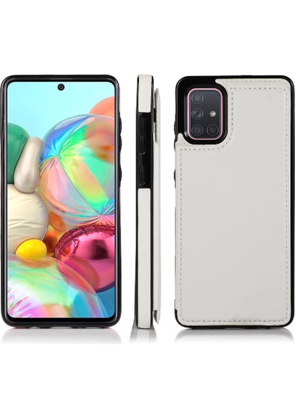 Samsung Galaxy A71 5g Pu Deri Kickstand Kart Yuvaları ile Cüzdan Kılıf (Yurt Dışından)
