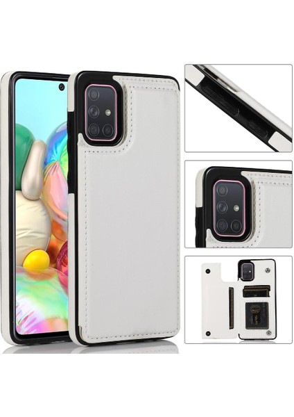 Samsung Galaxy A71 5g Pu Deri Kickstand Kart Yuvaları ile Cüzdan Kılıf (Yurt Dışından) fiyatları