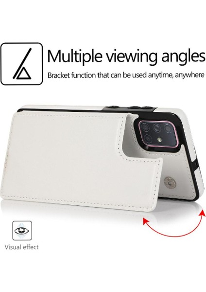 Samsung Galaxy A71 5g Pu Deri Kickstand Kart Yuvaları ile Cüzdan Kılıf (Yurt Dışından) modelleri