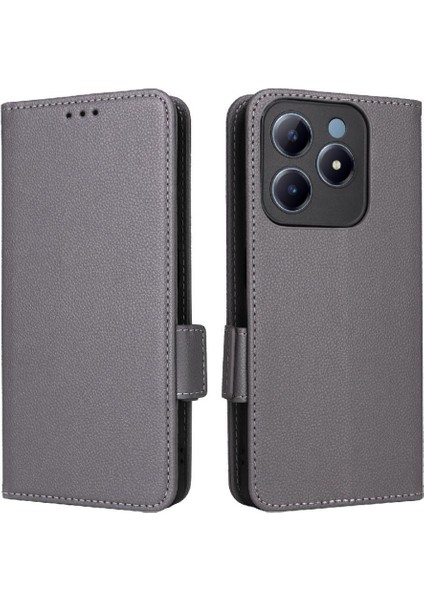 Realme C63 4g Için Flip Case Pu Deri Cüzdan Manyetik Yan Toka Kartı (Yurt Dışından)