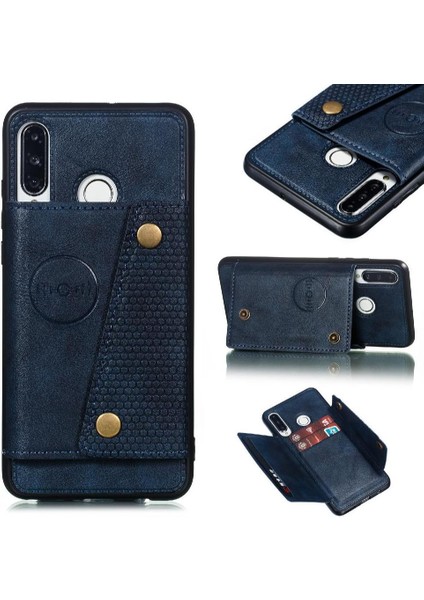 Huawei P30 Lite Buit Için Cüzdan Kılıf Demir Darbeye Dayanıklı Koruyucu Cüzdan (Yurt Dışından)