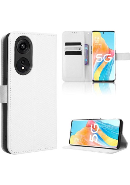 Oppo Oppo 8t 5g Kapak Için Kılıf Kickstand Manyetik Cüzdan Kart Tutucu (Yurt Dışından)