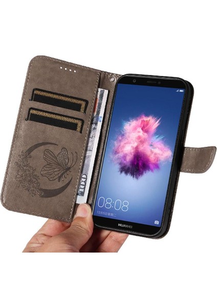 Huawei P Akıllı Yüksek Kaliteli Deri Ayrılabilir El Kayışı Için Flip Case (Yurt Dışından)