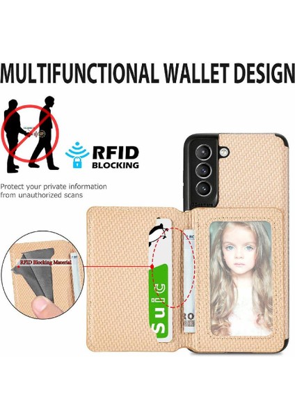 Samsung Galaxy S21 Artı Rfıd Engelleme Manyetik Kart Tutucu Standı (Yurt Dışından)
