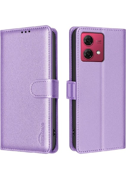 Motorola Moto G84 5g Kart Tutucu Kickstand Rfıd Engelleme Pu Için Flip Case (Yurt Dışından) indirimleri