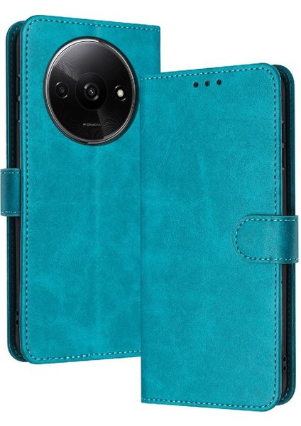 Toka Pu Deri Saf Kart Yuvası ile Xiaomi Redmi A3 Için Flip Case (Yurt Dışından)