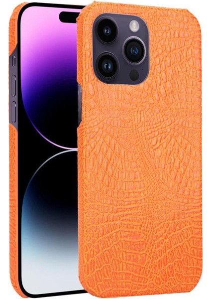 Şık Klasik Kılıf IPhone 14 Pro Max Klasik Timsah Moda Kapak (Yurt Dışından)