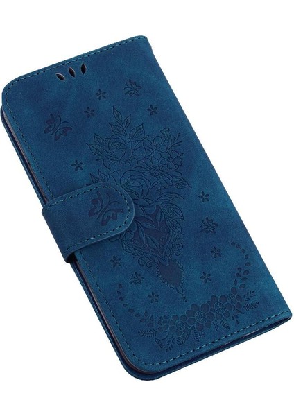 Onur Magic6 Pro Flip Pu Deri Kapak Için Kılıf Kabartma Gül Çiçekler Cüzdan (Yurt Dışından)