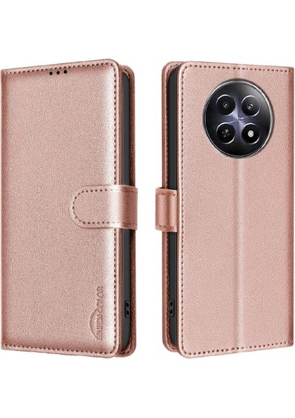 Realme 12 5g Cüzdan Manyetik Pu Deri Rfıd Engelleme Kartı Için Flip Case (Yurt Dışından) indirimleri
