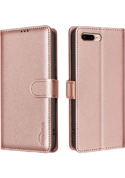 IPhone 7/8 Için Flip Case Manyetik Kart Tutucu Kickstand Rfıd Engelleme Pu (Yurt Dışından) indirimleri