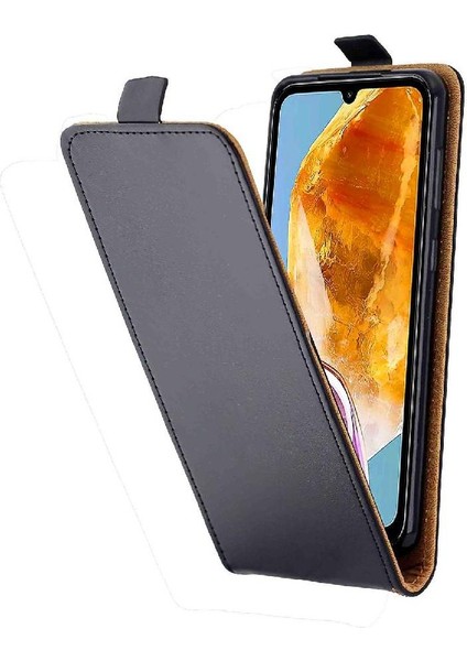 Samsung Galaxy M15 Için Dikey Flip CASE/F15 Kart Yuvası Iş Tarzı Tpu (Yurt Dışından)