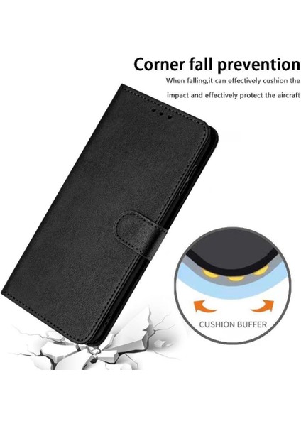 Xiaomi Redmi Not 12 Pro Artı Pu ile Saf Renk Kickstand Için Flip Case (Yurt Dışından)