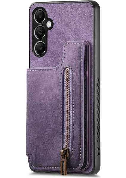 Samsung Galaxy A05S Için Kılıf Katlanabilir Arka Kapak Vintage Fermuar Cüzdan (Yurt Dışından) fırsatları