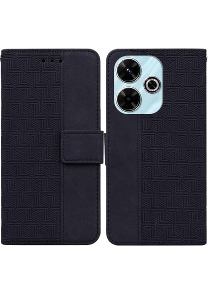 Xiaomi Poco M6 4g Için Flip Case Cüzdan Kapak Premium Pu Deri Flip Case Folio (Yurt Dışından)