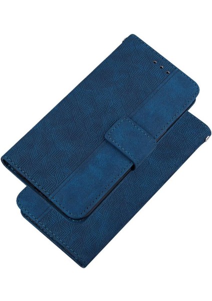 Mays Shop Onur Için Flip Case 200 5g Kickstand Özelliği Geometrik Kabartmalı Flip Folio (Yurt Dışından)