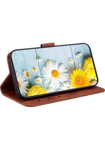 Mays Shop Onur Için Flip Case 200 5g Kabartmalı Zambak Cüzdan Kickstand Kart Tutucu (Yurt Dışından)