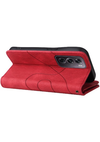 Oppo Oppo 12 Pro 5g Dokuz Kart Yuvaları Iki Renkli Dikiş Kickstand Için Kılıf (Yurt Dışından) fiyatları