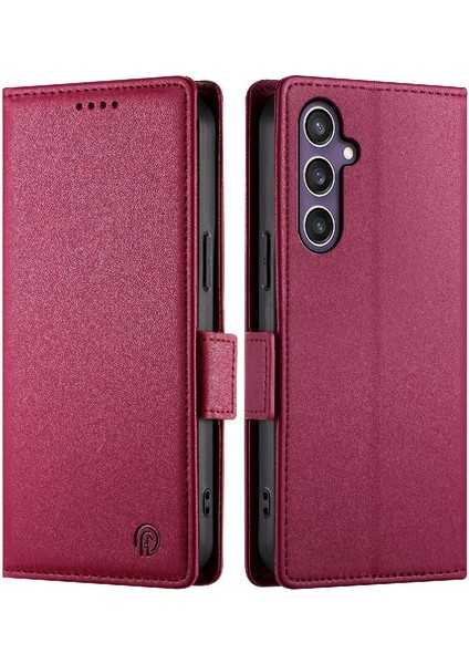 Samsung Galaxy S24 Kart Yuvaları Için Flip Case Iş Günlük Kullanım Cüzdan Flip (Yurt Dışından)