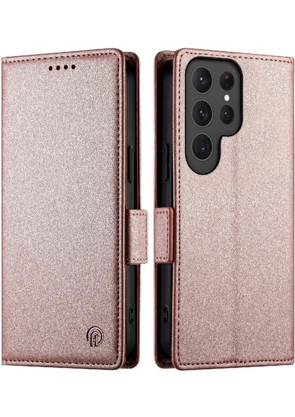 Samsung Galaxy S24 Ultra Günlük Kullanım Için Flip Case Kart Yuvaları Iş Çevirme (Yurt Dışından)