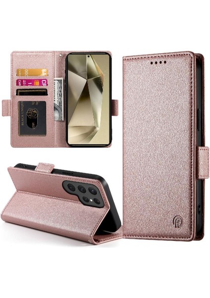 Samsung Galaxy S24 Ultra Günlük Kullanım Için Flip Case Kart Yuvaları Iş Çevirme (Yurt Dışından) modelleri