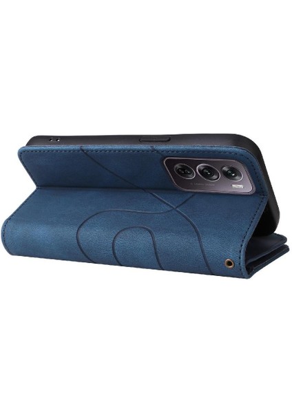 Oppo Oppo 12 Pro 5g Dokuz Kart Yuvaları Iki Renkli Dikiş Kickstand Için Kılıf (Yurt Dışından) fiyatları