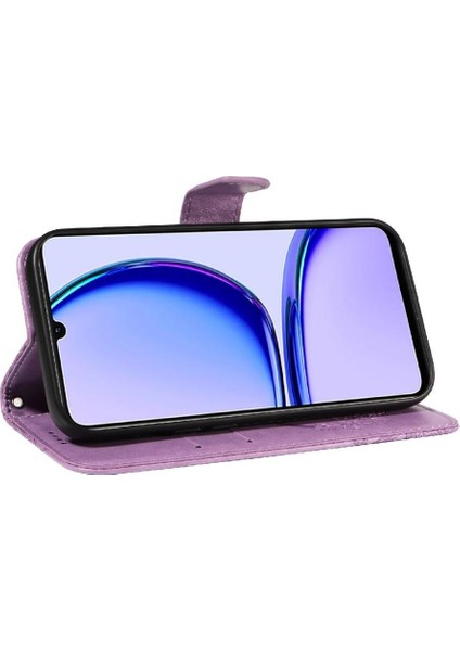 Realme C53 Ayrılabilir El Kayışı ile Yüksek Kaliteli Deri Için Flip Case (Yurt Dışından)