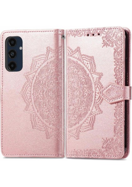 Mays Shop Samsung Galaxy M55 Flip Kapak Için Flip Case Darbeye Deri Kılıf (Yurt Dışından)