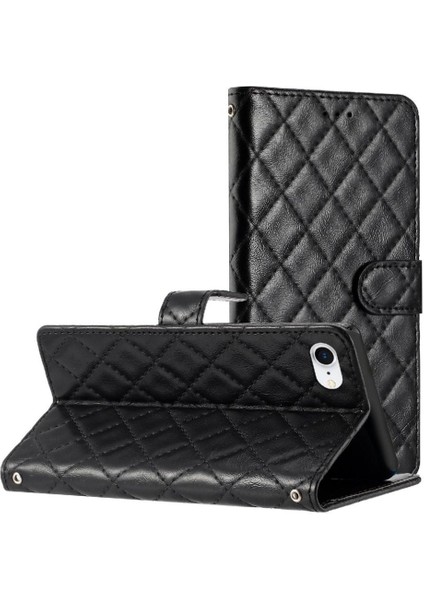 IPhone 7/8 Için Flip Case Tpu Darbeye Manyetik Folio Kickstand Pu Cüzdan (Yurt Dışından)