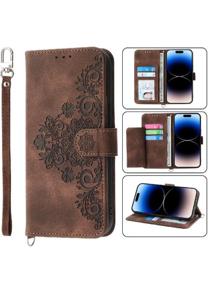Realme 11 Pro 5g Bileklik Darbeye Kabartmalı Çoklu Kart Için Flip Case (Yurt Dışından)