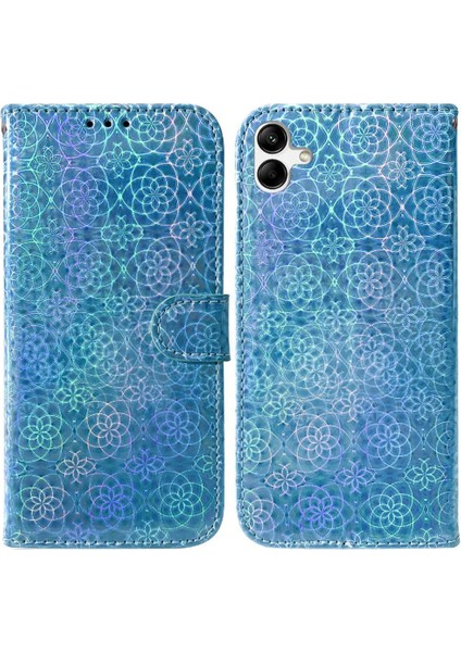 Samsung Galaxy M04 Premium Pu Deri Standı Tutucu Glitter Cüzdan (Yurt Dışından)