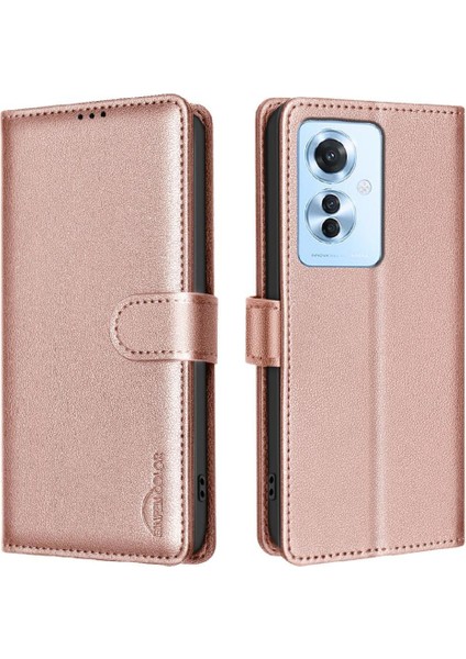 Oppo Oppo 11F 5g Rfıd Engelleme Kart Tutucu Kickstand Pu Için Flip Case (Yurt Dışından)