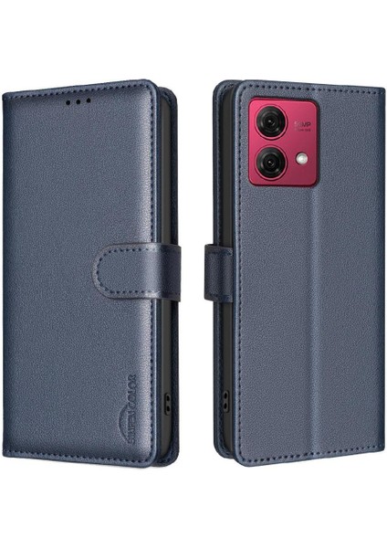 Motorola Moto G84 5g Kart Tutucu Kickstand Rfıd Engelleme Pu Için Flip Case (Yurt Dışından)