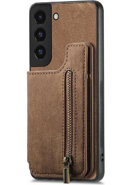 Samsung Galaxy S22 Artı Vintage Fermuar Cüzdan Katlanabilir Arka Kapak (Yurt Dışından) fırsatları
