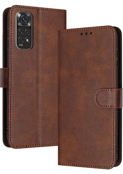 Xiaomi Redmi Not 11 Için Flip Case Toka Pu Deri ile 4g Saf Renk (Yurt Dışından)
