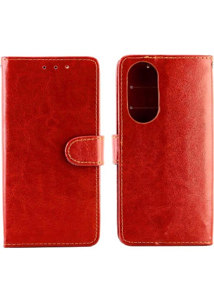 Onur Için Flip Case 50 Pro Kickstand Darbeye Kart Tutucu Pu Deri (Yurt Dışından)