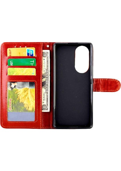 Onur Için Flip Case 50 Pro Kickstand Darbeye Kart Tutucu Pu Deri (Yurt Dışından) indirimleri