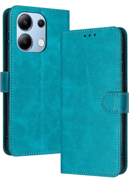 Kart Yuvası Kickstand Saf Pu ile Xiaomi Redmi Not 13 4g Için Flip Case (Yurt Dışından)