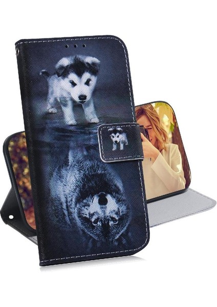 Tecno Spark Için Flip Case 20 Pro Artı 4g Pu Deri Boyalı Cüzdan Kartı (Yurt Dışından)