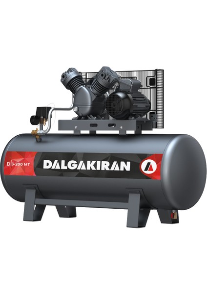 300 Lt Kompresör D-5.5-300 8 Bar 5.5 Hp 4kw 2 Pistonlu Hava Kompresörü