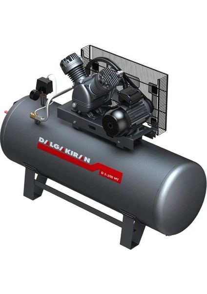 300 Lt Kompresör D-5.5-300 8 Bar 5.5 Hp 4kw 2 Pistonlu Hava Kompresörü