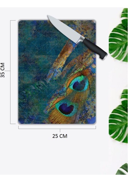 Renkli Tuval | Cam Kesme Tahtası | 25 x 35 cm fiyatları