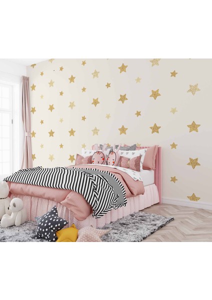 Yıldız Desenli Çocuk Odası Duvar Kağıdı Baskı fiyatları