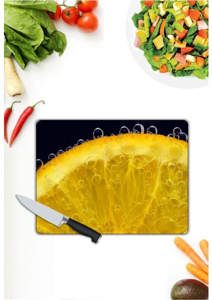 Limon | Cam Kesme Tahtası | 25 x 35 cm modelleri