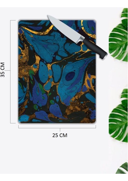 Renkli Tuval | Cam Kesme Tahtası | 25 x 35 cm fiyatları