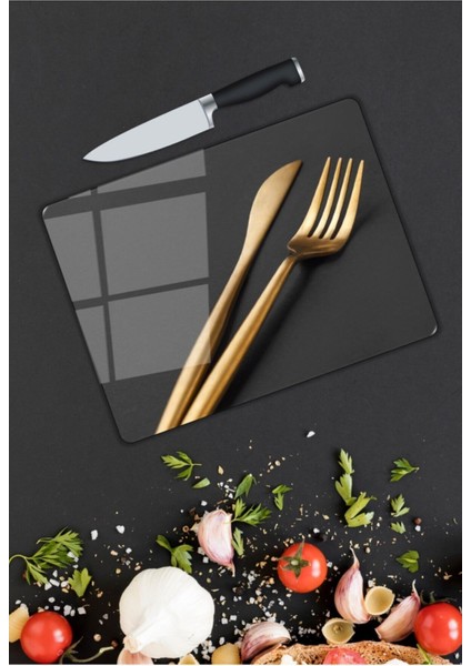 Mutfak | Cam Kesme Tahtası | 25 x 35 cm fiyatları