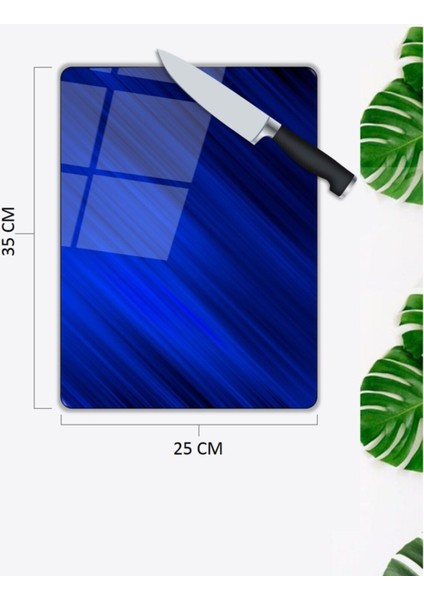 Mavi Cam Kesme Tahtası 25 x 35 cm fiyatları