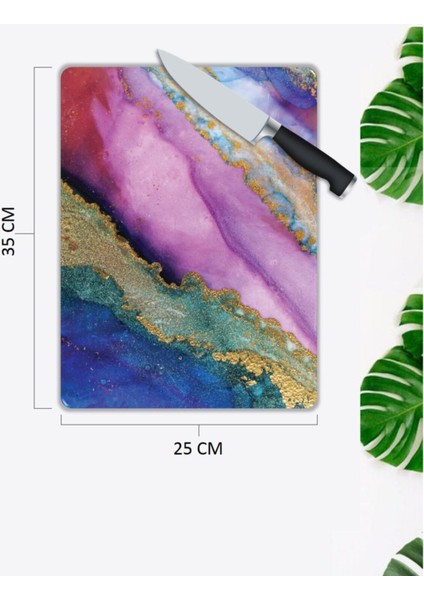 Farklı Renkler Cam Kesme Tahtası 25 x 35 cm fiyatları