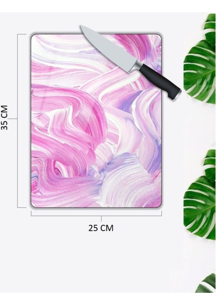 Pembe | Cam Kesme Tahtası | 25 x 35 cm fiyatları