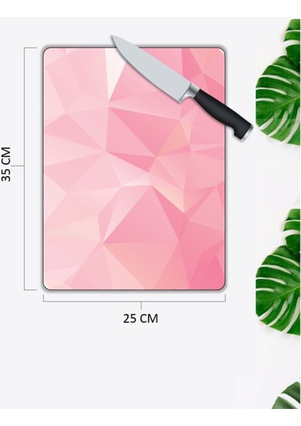 Pembe | Cam Kesme Tahtası | 25 x 35 cm fiyatları