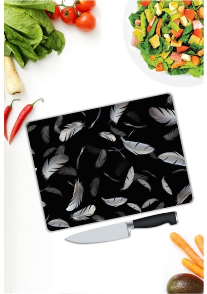 Tüyler | Cam Kesme Tahtası | 25 x 35 cm